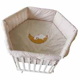 Baby Laufgitter Kinder Krabbelgitter Laufstall höhenverstellbar 6-Eck + Einlage