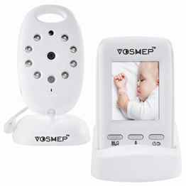 Baby Monitor Babyphone mit Kamera 2″ LCD Monitor Bildschirm 2.4 GHz Digital Video Zwei Wege Audio Mit 2.0 Sicherheit + Nachtsicht mit + Temperatursensor BM006