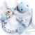 Baby Schnullerkette Teddy mit Namen – Junge – Geschenk zur Geburt, Taufe