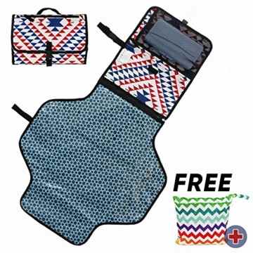 Baby Wickeln Matte Tragbare Reise Baby Windel Umhängetasche Windelwechsel Station mit Aufbewahrungsfächern für Reisen und Zuhause