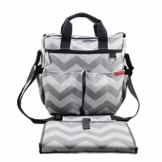 Baby Windeltaschen Chevron mit Wechselmatte beste Qualität Designer Windeltasche für Jungen Mädchen Zwillinge, Dusche Geschenke für Mama Papa