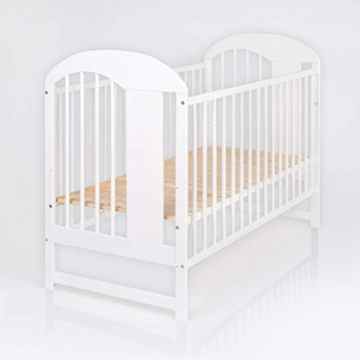 Baby- und Kinderbett Massivholz Julia in der Farbe Weiß 120 x 60 cm