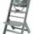 BabyGO 5852 Treppenhochstuhl Holz aus Buche Massiv – mitwachsend, grau
