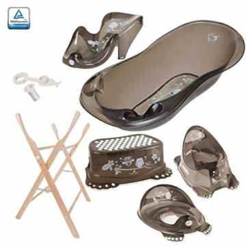 Babybadewanne (102cm) mit Stöpsel – Badewanne 102cm Badesitz Ständer WC-Sitz Töpfchen Hocker