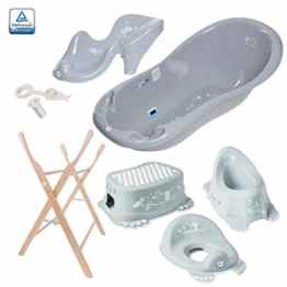 Babybadewanne (102cm) mit Stöpsel – Badewanne 102cm Badesitz Ständer WC-Sitz Töpfchen Hocker