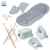 Babybadewanne (102cm) mit Stöpsel – Badewanne 102cm Badesitz Ständer WC-Sitz Töpfchen Hocker