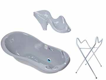 Babybadewanne + Ständer + Badesitz 102cm