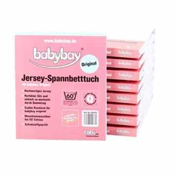 Babybay 100571 Jerseyspannbettlaken original, grau