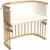 Babybay 105101 – Das Original, natur lackiert mit Nestchen und Matratze, weiss