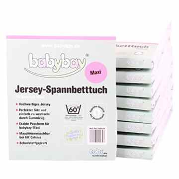 Babybay 160571 Jerseyspannbettlaken maxi/boxspring, grau
