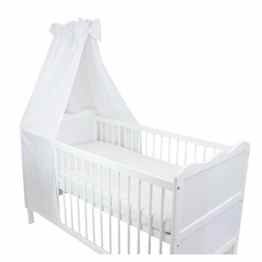 Babybett Himmel Baumwolle Baby Betthimmel Kinderbett Babybetthimmel mit Schleife Eule Rosa Blau Weiß