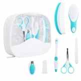 Babypflege Set – IntiPal 7-teiliges Set für Baby Alltag Pflege mit Etui 2 Farben