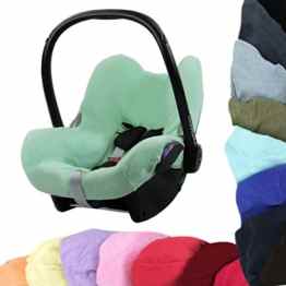 Babys-Dreams Universal Sommerbezug Schonbezug aus Frottee für Maxi Cosi CabrioFix NEU (Minze)