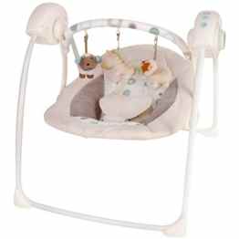 Babyschaukel Babywippe Babywiege (vollautomatisch 230V) LUXURY 5 Schaukelgeschwindigkeiten 12 Melodien