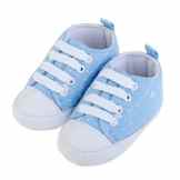 Babyschuhe, Luerme Kleinkind Segeltuch Schuhe Schnüren Schuhe Niedlich Muster Wanderschuhe Weiche Sohle Anti-Rutsch Turnschuhe