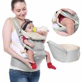Babytrage Baby Träger Babybauchtragen 3 in 1 Neugeborene Baby Säugling Frontträger Kleinkind Komfort Rucksack mit Taille Hocker Verstellbar 360 ° von YTQSHOP