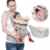 Babytrage Baby Träger Babybauchtragen 3 in 1 Neugeborene Baby Säugling Frontträger Kleinkind Komfort Rucksack mit Taille Hocker Verstellbar 360 ° von YTQSHOP