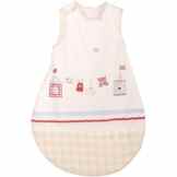 Baumwolle Schlafsack Sunny Day, 70cm lang fröhliches Vichy-Karo in beige • Day Beige Kinder Kleinkind Baby Winter