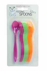 Beautiful Beginnings Fütterlöffel 12 Teile Baby Besteck Pink Grün Orange