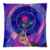 Beauty And The Beast Stained Glass Custom Zippred Cushion Cover Pillowcase 18×18(Two sides)