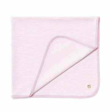 Bellybutton 44262 – Jersey-Decke, Maße: 80 x 80 cm, rose striped