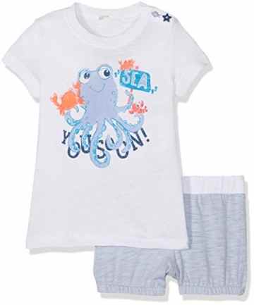 Benetton Baby-Jungen Bekleidungsset Set T-Shirt+Shorts