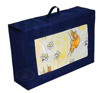 Best For Kids Matratze für das Reisebett 120 x 60 x 6 cm 100 % BAUMWOLLE inkl.Transporttasche Kinder-Rollmatratze Kindermatratze mit TÜV, Reisebettmatratze mit Tragetasche