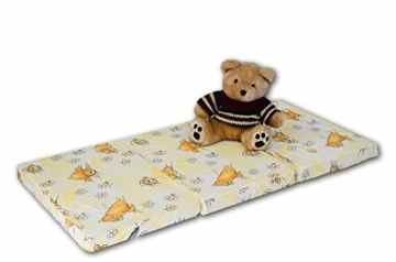 Best For Kids Matratze für das Reisebett 120 x 60 x 6 cm inkl.Transporttasche mit TÜV Kinder-Rollmatratze Kindermatratze in 3 Farben, Reisebettmatratze mit Tragetasche
