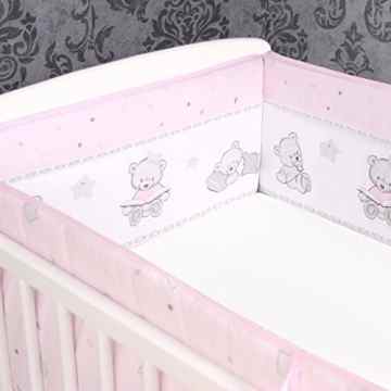Bettumrandung Nestchen Kopfschutz 360×30 420×30 Bettnestchen Baby 25 Designs NEU
