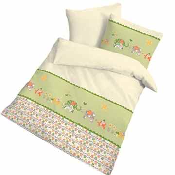 Bettwäsche Biber Limonengrün Größe 100×135 cm (40×60 cm)