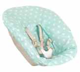 Bezug bei Ukje für Newborn set Stokke Tripp Trapp – BESCHICHTET – Abwaschbar – Mintgrün Sterne