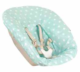 Bezug bei Ukje für Newborn set Stokke Tripp Trapp – BESCHICHTET – Abwaschbar – Mintgrün Sterne