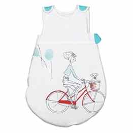 Bicycle in Paris Pati’Chou baby 100% Baumwolle Sommer Schlafsack ohne füllung 0.5 tog
