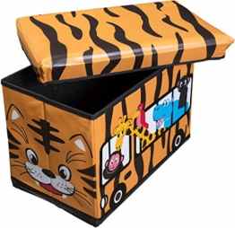 Bieco 04201308 – Staubox / Sitzbank Safari ca. 49 x 31 x 31 cm