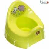 Bieco Baby Töfchen Zoo in grün, Spritzschutz, hohe Rückenlehne: Lerntöpfchen Toilettentrainer Babytopf Topf Kinder WC Toilette