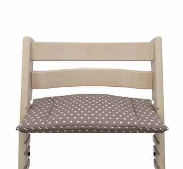 Blausberg Baby – Kissen (beschichtet) für Tripp Trapp Hochstuhl – taupe mit Sternen