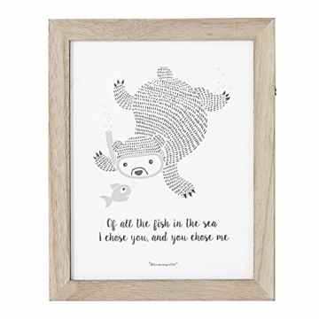 Bloomingville Bild mit Rahmen 25 x 20 cm, natur