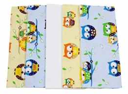 ByBoom® – Moltontücher – Flanellwindeln – Spucktücher – Bunt – 70×80 cm – 5er Pack, 100% Baumwolle – kuschelig – weich; MADE IN EU