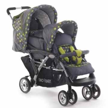 CHIC 4 BABY Geschwisterwagen Duo inkl. Babytragetasche und Regenschutzhaube, verschiedene Designs
