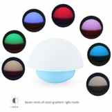 CITTATREND Touch LED Nachtlicht Pilzform Farbewechseln, 2 Heiligkeitstufen Dimmbar Kinderlampe (Blau)