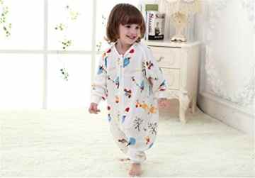 Chilsuessy Baby Sommer Schlafsack 0.5 Tog mit abnehmbar Langarm und Fuessen , Cartoon Elefant