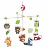 Classic Schönes Holz-Mobile für das Baby – Kindermobile Waldtiere ( Waldtiere )