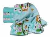 ClevereKids Mulltücher Set 6 Stück Mullwindeln mit Eulen