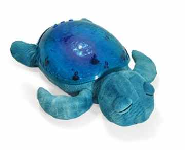 Cloud B 8723540082368 Nachtlicht Schildkröte, mit Licht und Sound, blau