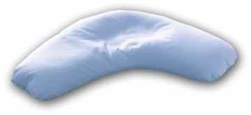 CorpoMED Nackenkissen (A) bis 70 kg 98×31 cm, Set Kissen und Bezug, Dessin: Uni hellblau