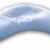 CorpoMED Nackenkissen (A) bis 70 kg 98×31 cm, Set Kissen und Bezug, Dessin: Uni hellblau