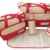 DAS ORIGINAL BOMIO® 5teiliges Baby Wickeltaschen-Set mit viel Stauraum „Rot“