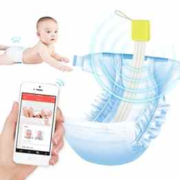 DDiaper Smart Baby Pee und Poop Windel Alarm, IDEALE HILFE für alle mütter, Baby-Wachstum aufzeichnen und analysieren Daten in APP, die roten Gesäß vermeiden, NB/S/M/L,25PCS Sensor