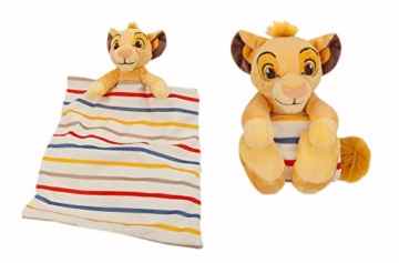 DISNEY DER KÖNIG DER LÖWEN SIMBA KUSCHELDECKE MIT SIMBA CA. 30 CM PLÜSCHTIER FÜR BABYS THE LION GUARD SIMBA PLUSH BLANKIE