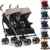 DUO Comfort Zwillinge und Geschwisterkinderwagen Baby Buggy Sportwagen – klappbar